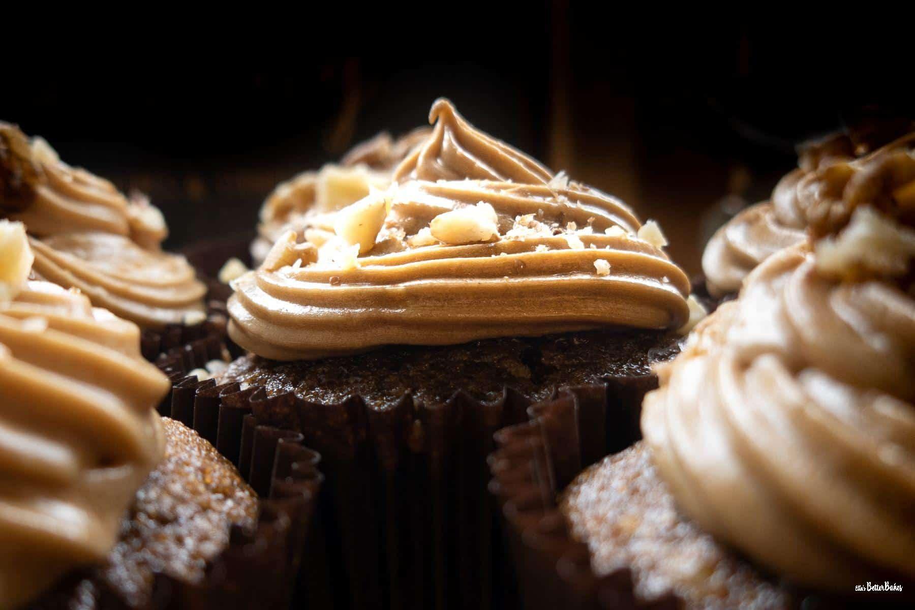 close up of coffee cake
