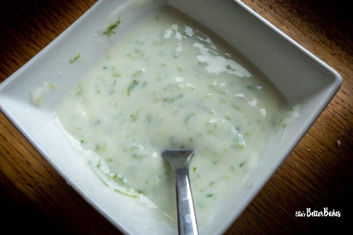yogurt and lime mixed in together