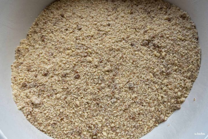 Biscoff biscuits added to flours and sugar