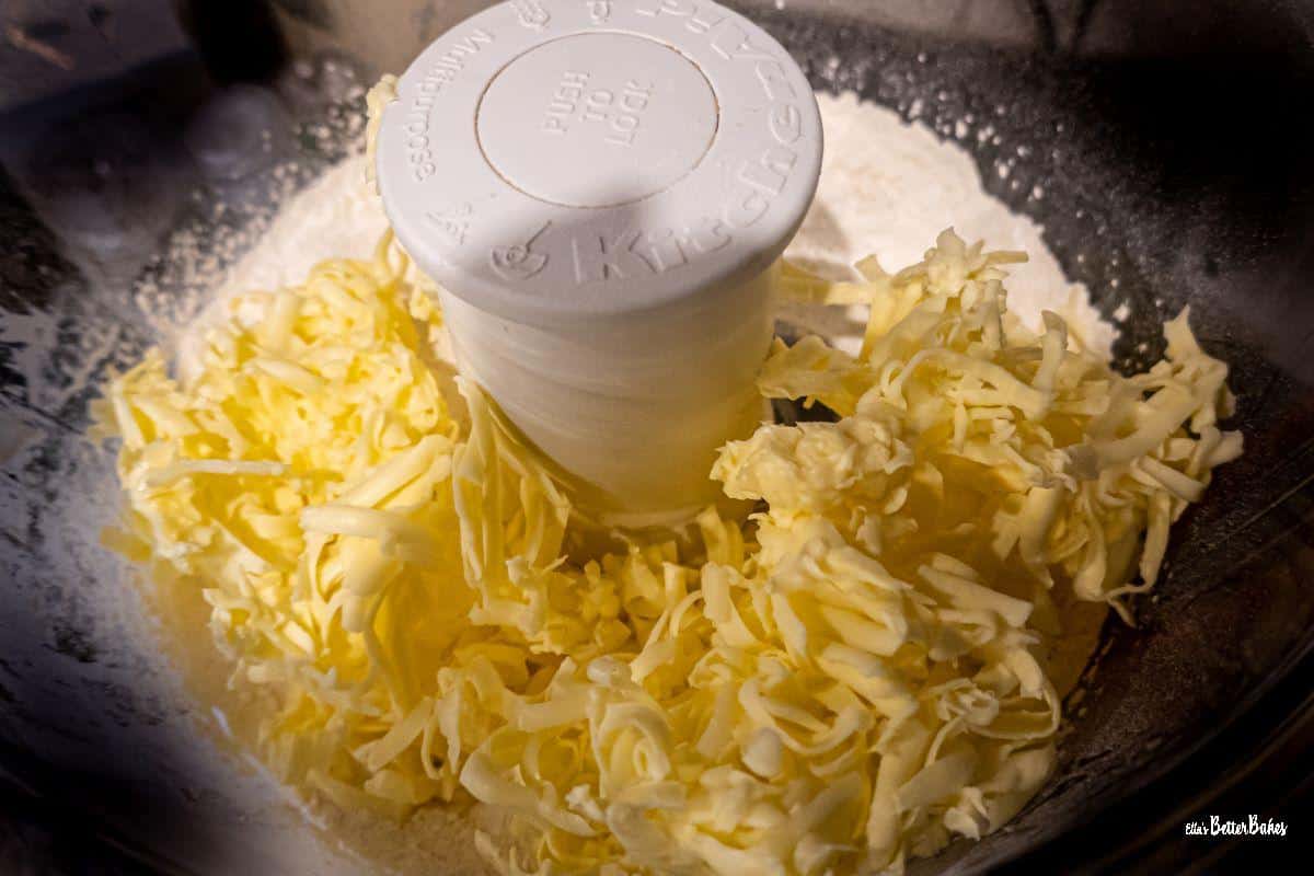 butter and flour for dough