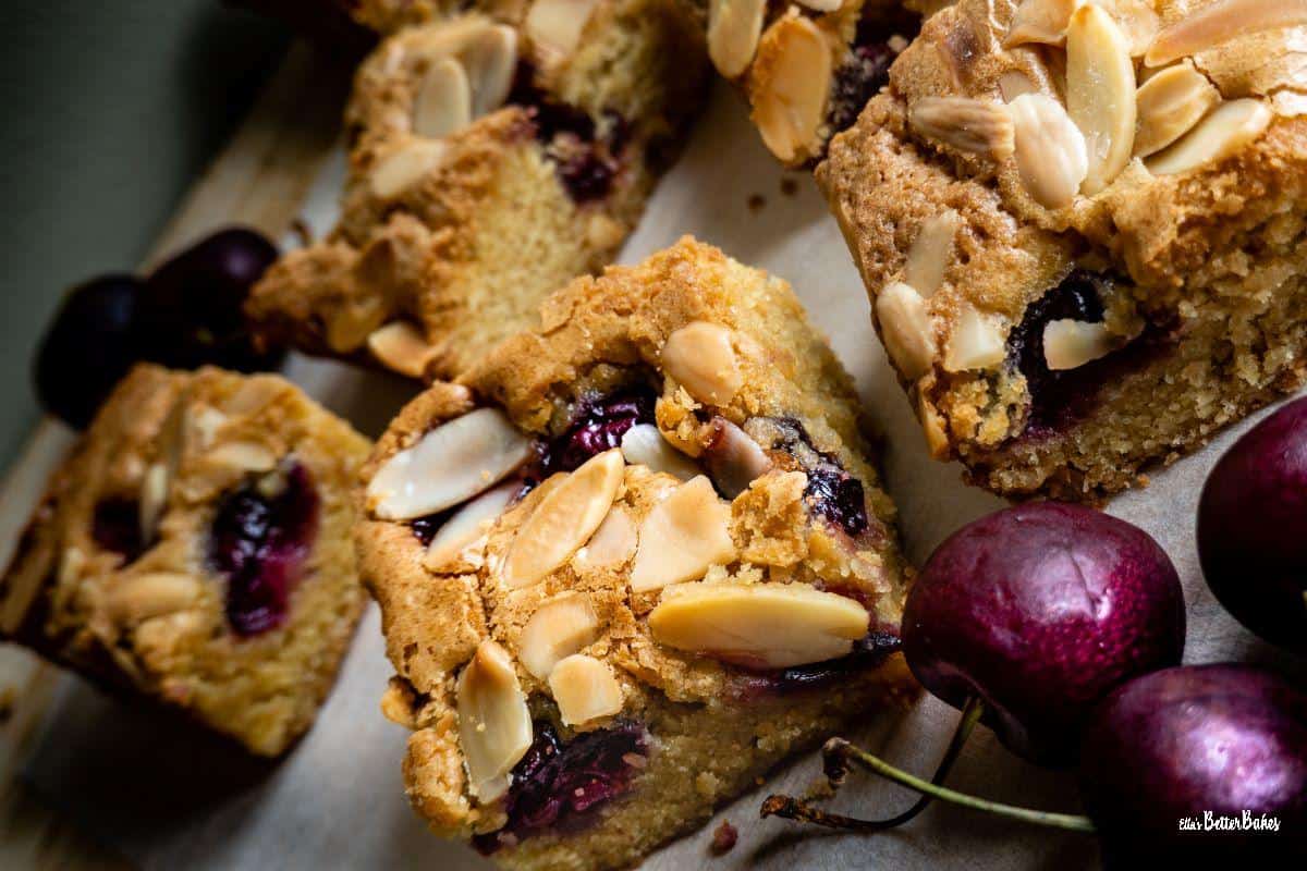 cherry bakewells with cherries
