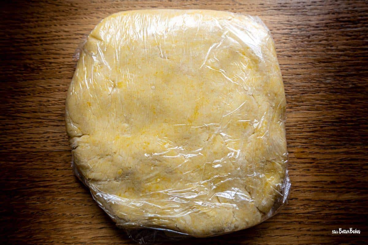 pastry dough wrapped in clingfilm