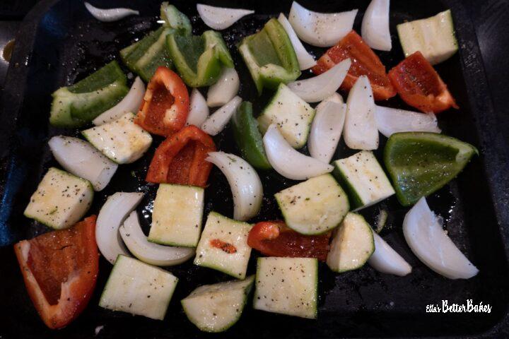 veg cut ready to roast