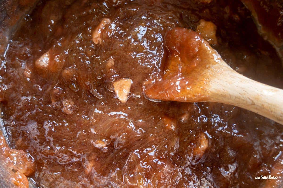 jam cooking in a pan