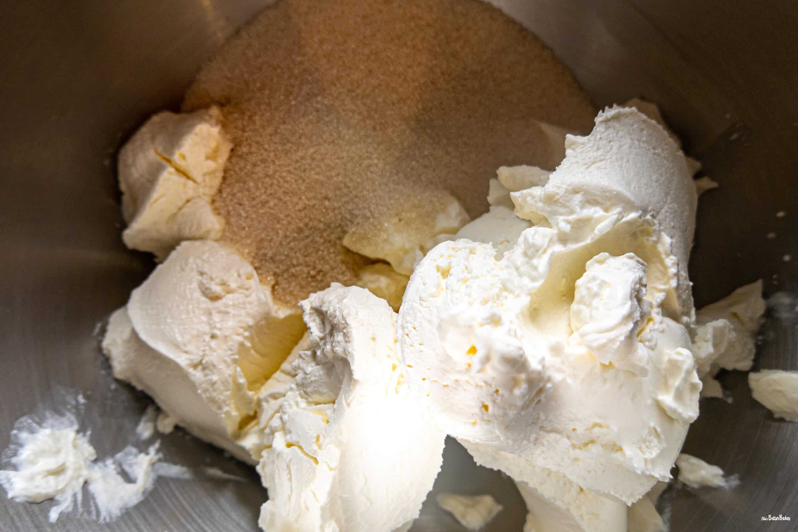 cream cheese and sugar