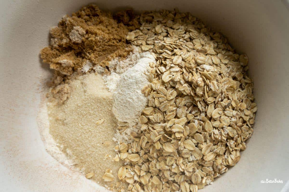 oats, sugars and flour