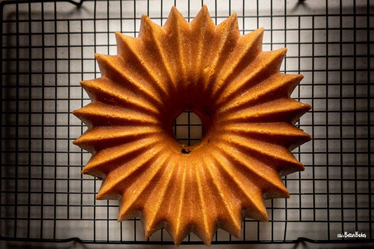 lemon and blackberry cake baked