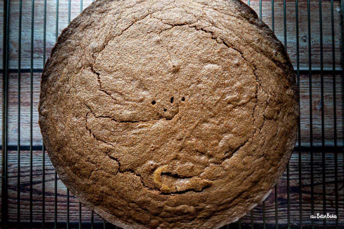 chocolate cake with orange baked