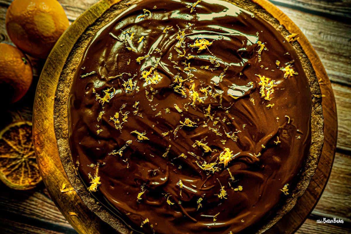 whole chocolate orange cake picture