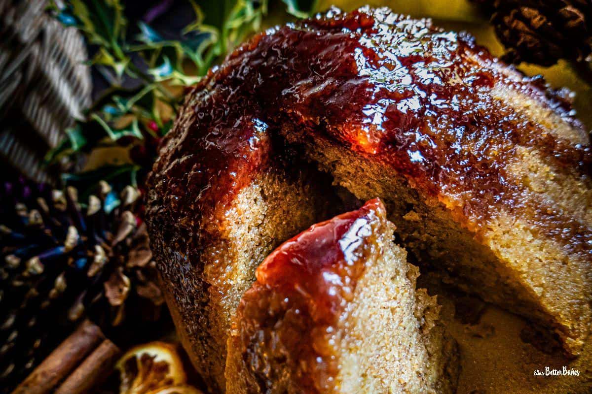 cut mulled wine steamed pudding
