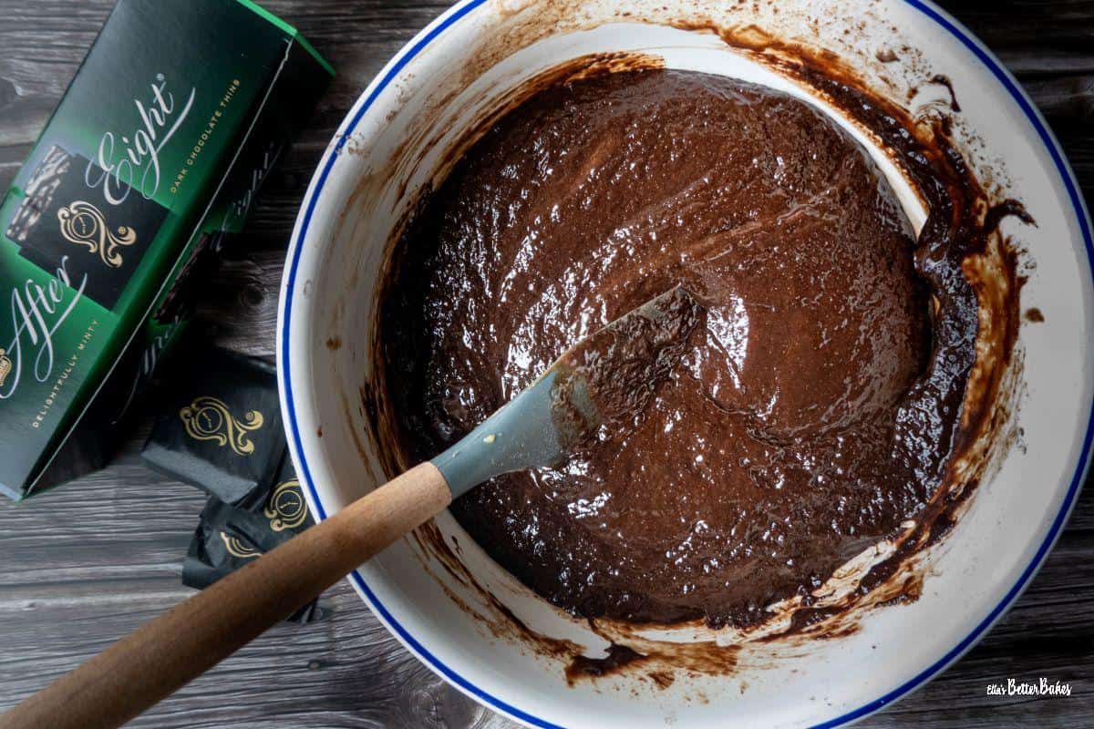 after eight brownie batter