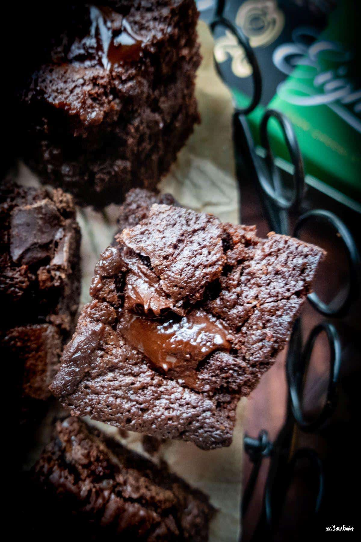 close up after eight brownie