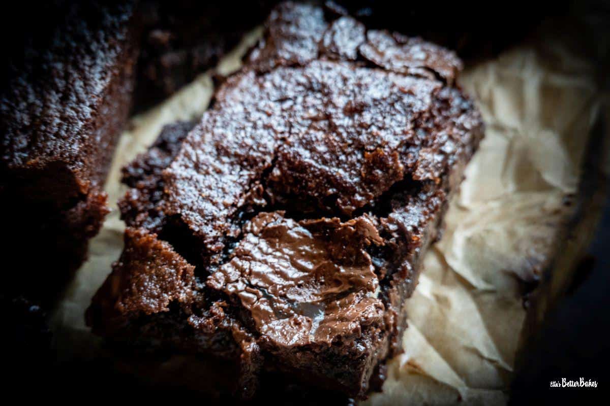 close up of single brownie