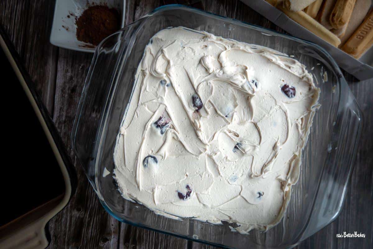 ream added over sponge fingers