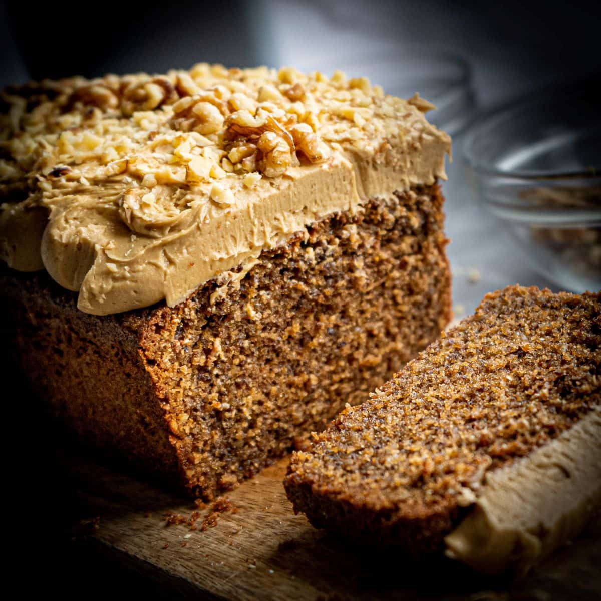 featured image of coffee and walnut cake