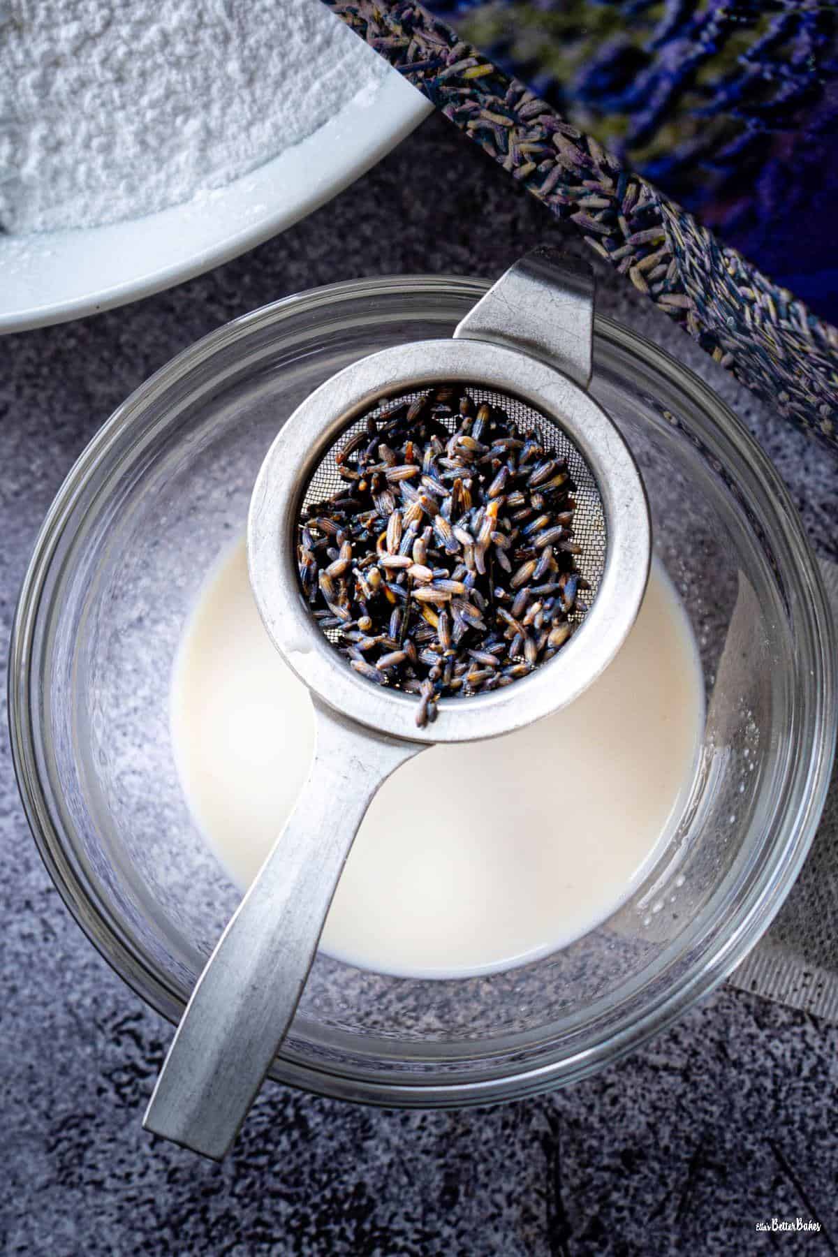 lavender infused in milk
