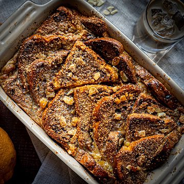 featured image baileys bread and butter pudding