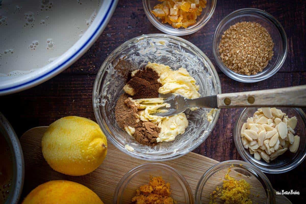 spices mixed into butter