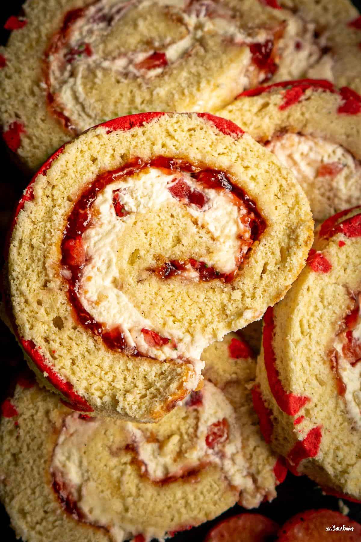 Vanilla Swiss Roll - Ellas Better Bakes