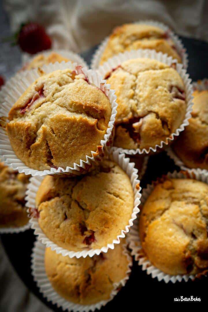 strawberry and white chocolate muffins portrait size