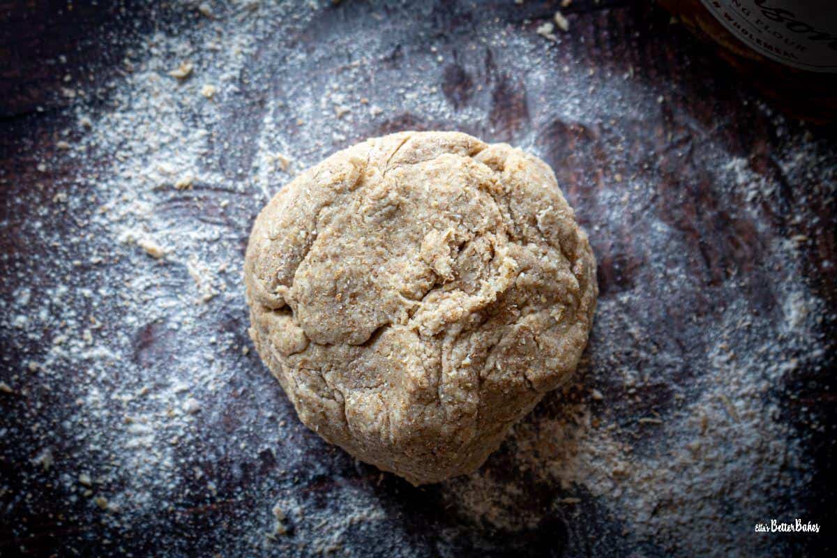 ball of digestive biscuit dough