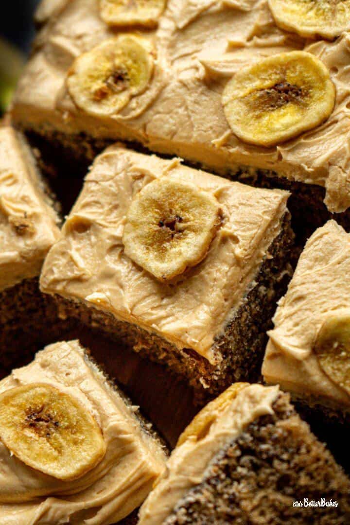 portrait size of pieces of banana cake