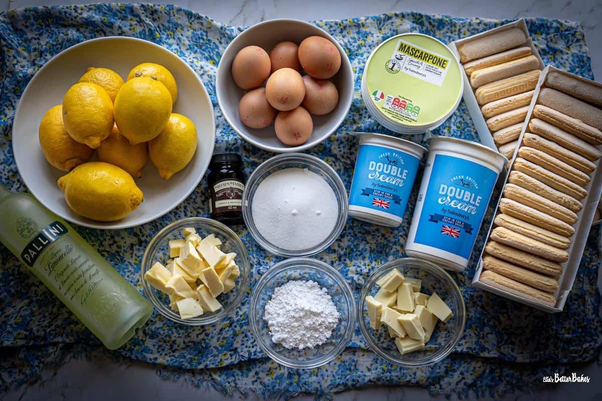 lemon tiramisu ingredients