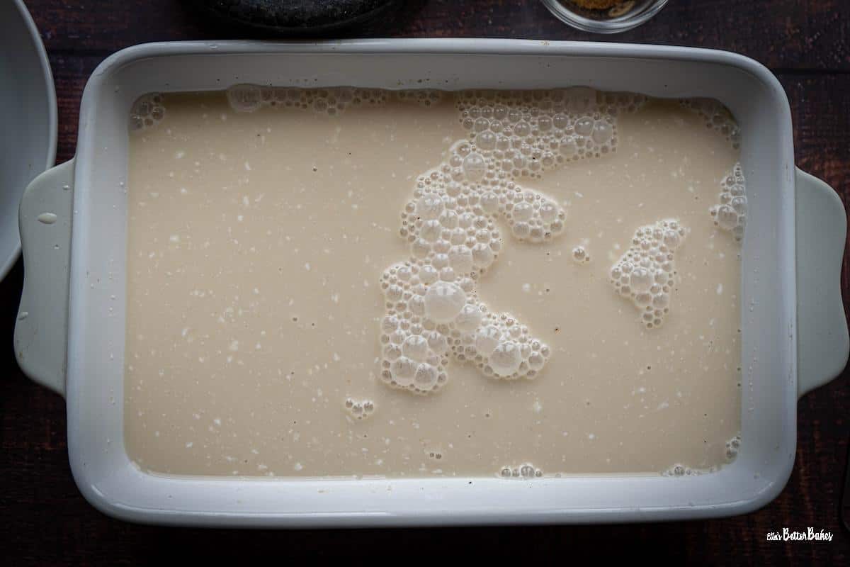 almond rice pudding mixed