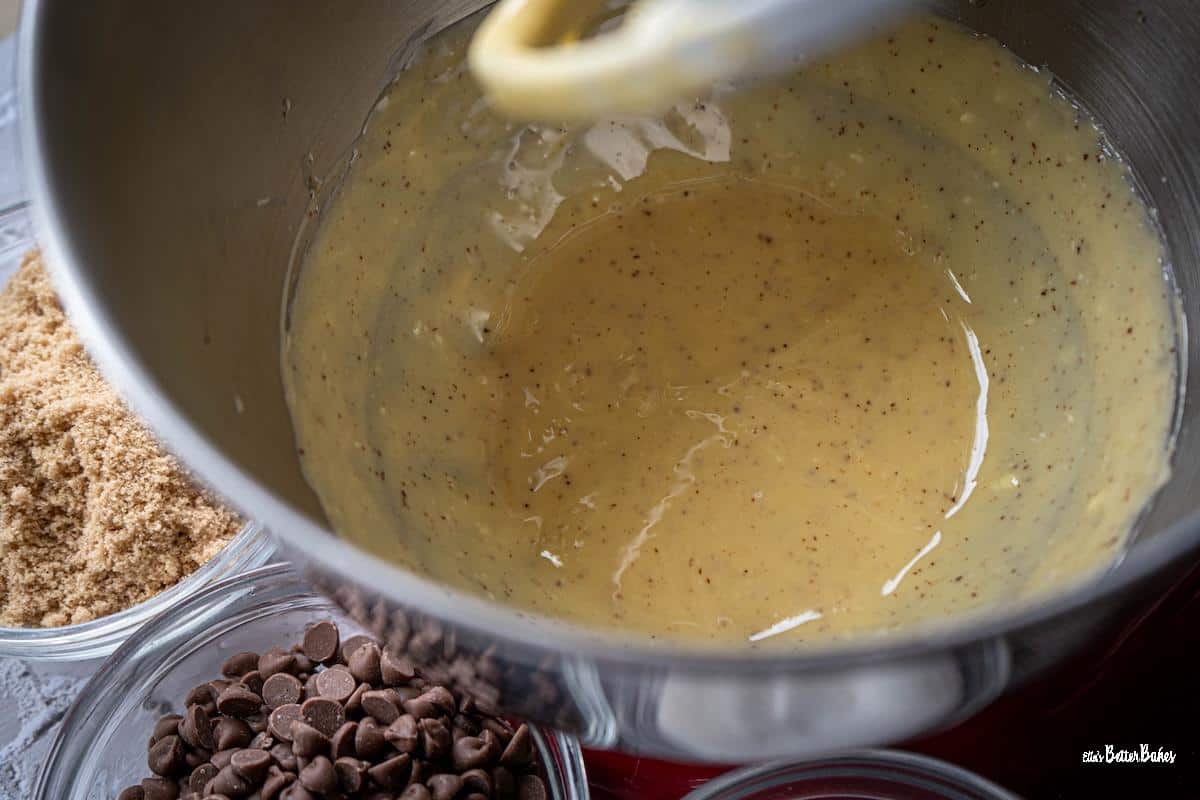 browned butter and cold butter mixed