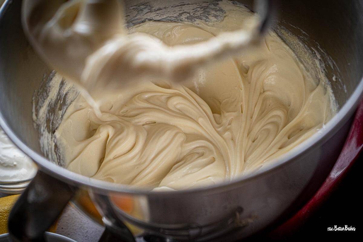 cream cheese and sugar beaten together
