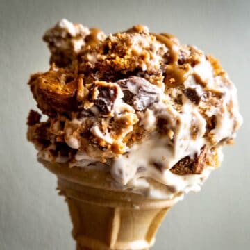 ice cream in a cornet