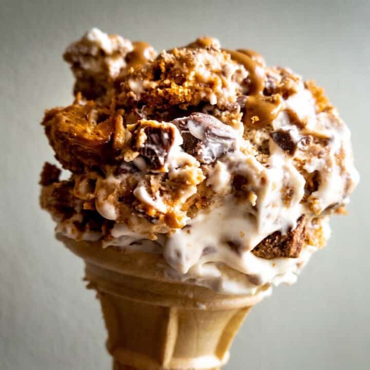 ice cream in a cornet