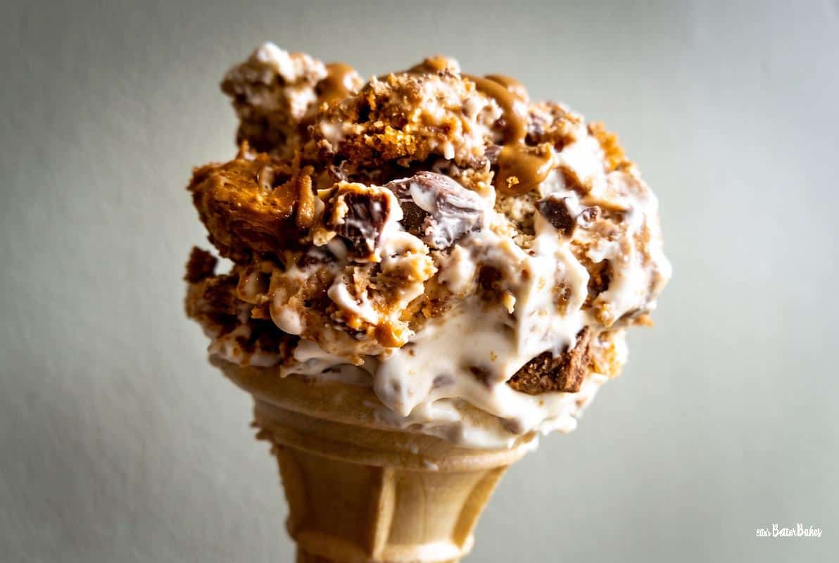 ice cream in a cornet