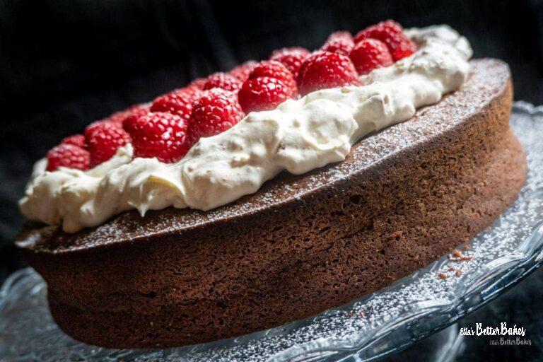 featured image of sunken chocolate cake